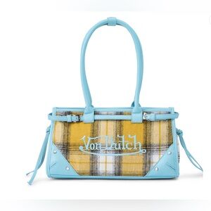Von Dutch Plaid Core Collection Shoulder Bag NWT